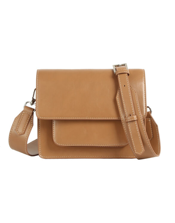 Hvisk 2601-013-010500-495 Mocha Cayman Pocket Glossy Structure Mocha Accessories Bags Crossbody bags