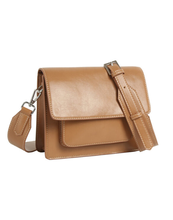 Hvisk Accessories Bags Crossbody bags Cayman Pocket Glossy Structure Mocha 2601-013-010500-495 Mocha