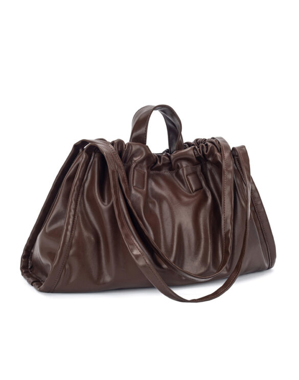 Hvisk 2601-028-010500-496 Cocoa  Sage Medium Soft Structure Cocoa Õlakott Aksessuaarid Kotid Õlakotid
