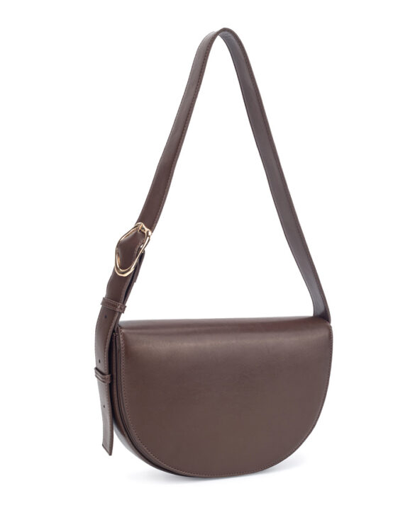 Hvisk Accessories Bags Shoulder bags Cliff Glossy Structure Hardware Cocoa 2601-072-010501-496 Cocoa