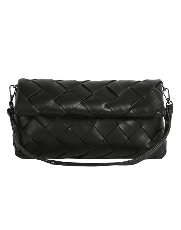 Hvisk 2601-131-010090-009 Black  Arlene Braided Soft Structure Must Kott Aksessuaarid Kotid Õlakotid