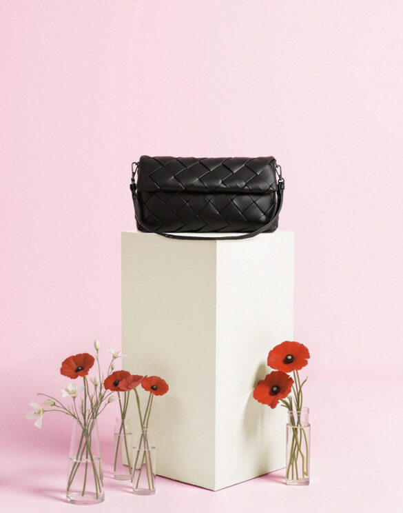 Hvisk Aksessuaarid Kotid Arlene Braided Soft Structure Must Kott Õlakotid 2601-131-010090-009 Black