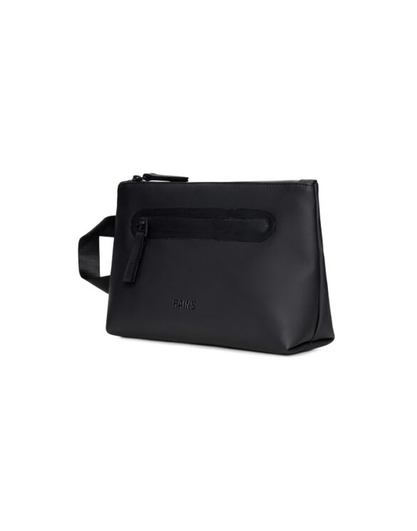 Rains 16250-01 Black Cosmetic Bag Zip Black   Bags