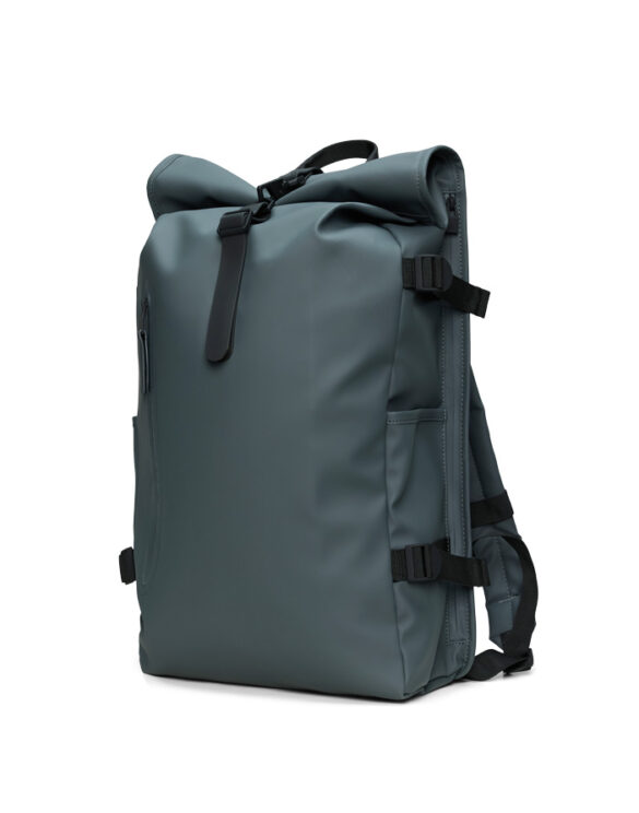 Rains 14590-153 Dark Grey Rolltop Rucksack Large Dark Grey Seljakott   Kotid