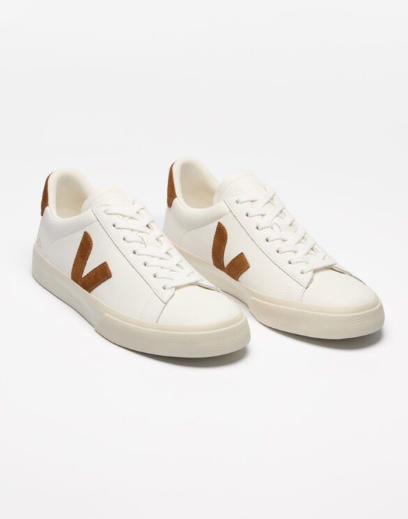 Veja Footwear Campo Leather White Cognac Sneakers