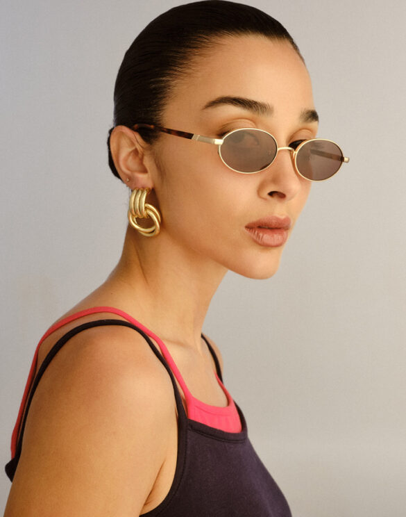 Le Specs Aksessuaarid Prillid Icicle Bright Gold Smokey Brown Mono Päikeseprillid LSU2627922