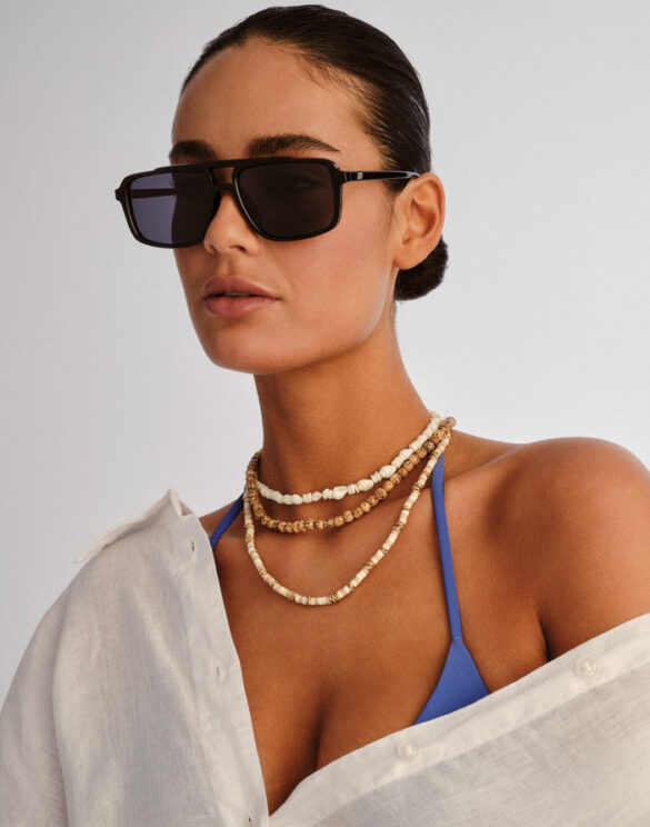 Le Specs LWF2552294 Le Gars Black Wide Fit Sunglasses Accessories Glasses Sunglasses