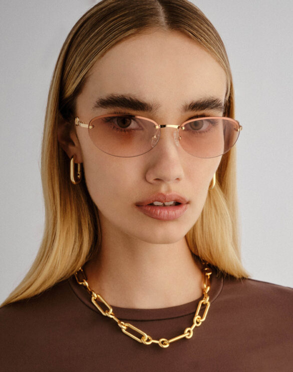 Le Specs LSP2552284 Slinky Gold Sunglasses Accessories Glasses Sunglasses