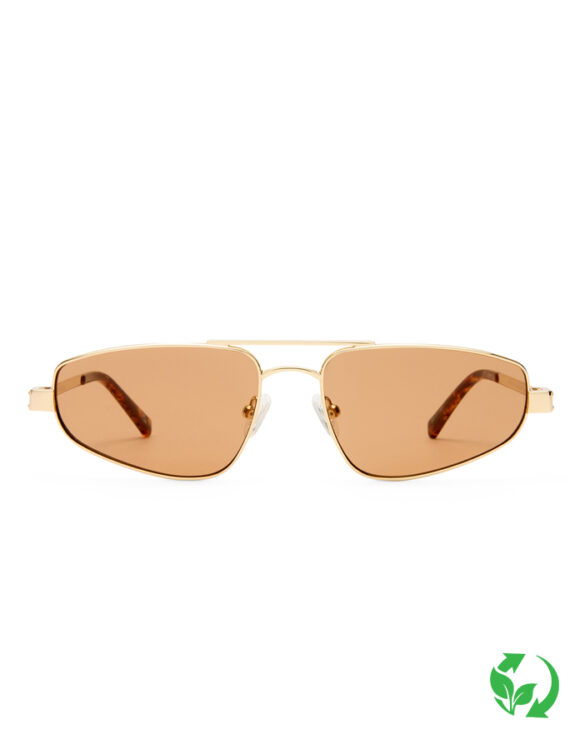 Le Specs LSU2652336 Treasure Gold Chocolate Mono Päikeseprillid Aksessuaarid Prillid Päikeseprillid