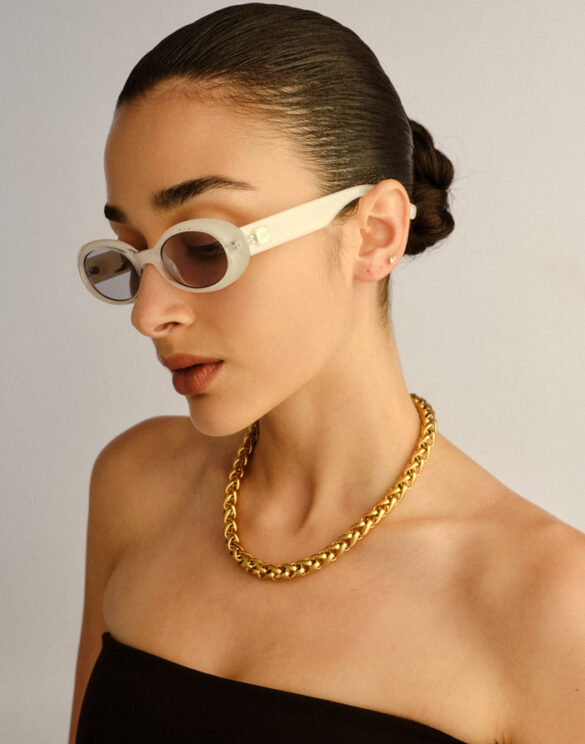 Le Specs LSP2627911 Work It Vanilla Pearl Sunglasses Accessories Glasses Sunglasses