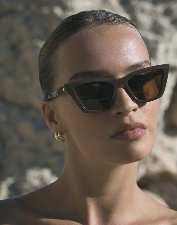 Le Specs Velodrome Cocoa Sunglasses lifestyle image