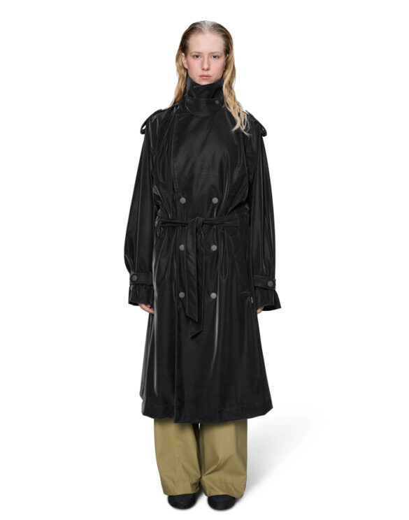 Rains 12620-158 Bite Trench Coat Bite Vihmamantel Naised Meeste riided Ülerõivad  Vihmajakid