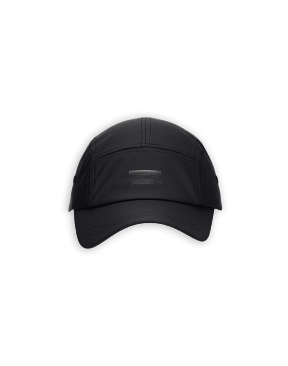 Rains 20330-01 Black 5 Panel Cap Black   Hats