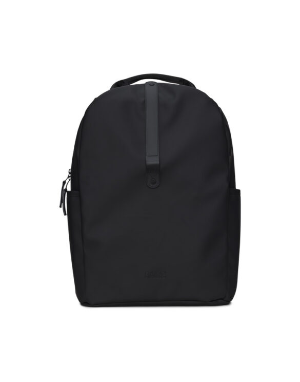 Rains 14890-01 Black Clip Front Backpack Black   Bags