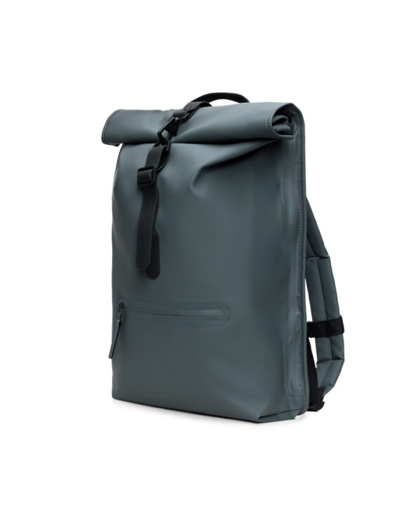 Rains 13320-153 Dark Grey Rolltop Rucksack Dark Grey Seljakott   Kotid