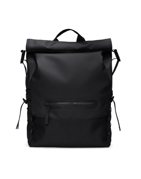 Rains 14270-01 Black Trail Mountaineer Rolltop Backpack Black   Bags