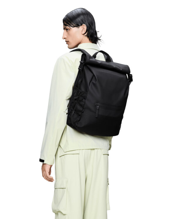 Rains 14270-01 Black Trail Mountaineer Rolltop Must Seljakott   Kotid