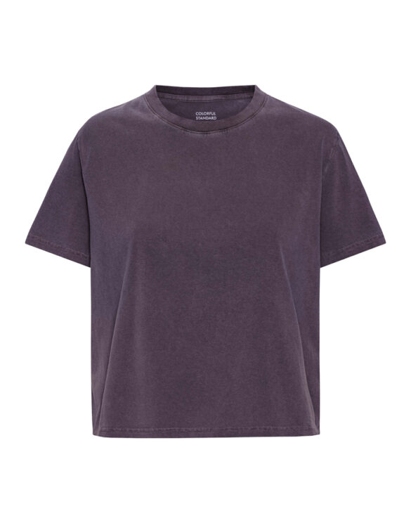 Colorful Standard Organic Boxy Crop T-Särk Faded Grape Naiste t-särgid