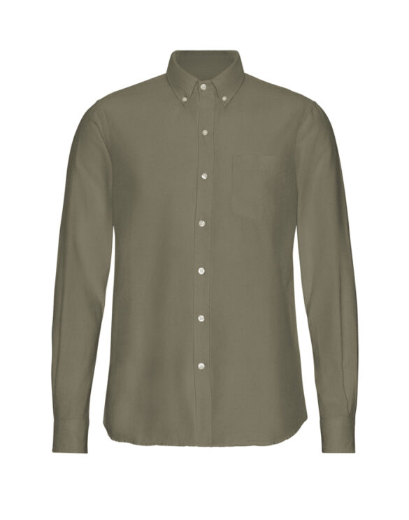 Colorful Standard Organic Button Down Shirt Dusty Olive