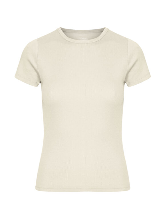 Colorful Standard Women T-Shirts Organic Rib SS T-Shirt Ivory White CS2058-Ivory White