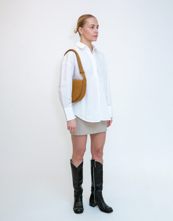 Hvisk 2602-072-012501  Cliff Brush Structure Cognac Õlakott Aksessuaarid Kotid Õlakotid