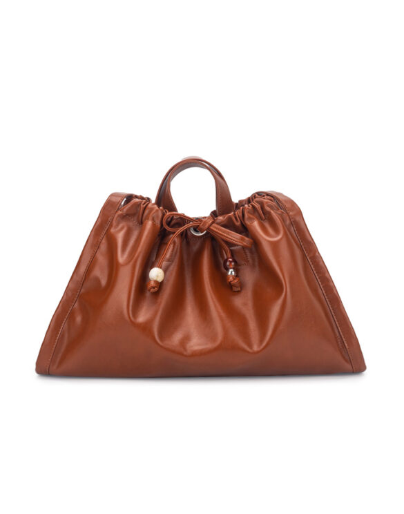 Hvisk 2602-028-010500 Sage Medium Glossy Structure Brown Amber Accessories Bags Shoulder bags