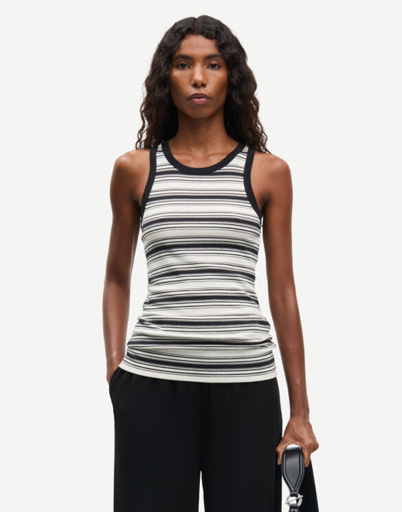 Women Blouses and tops Alexo Tank Egret Stripe F00001111-EGRET ST.