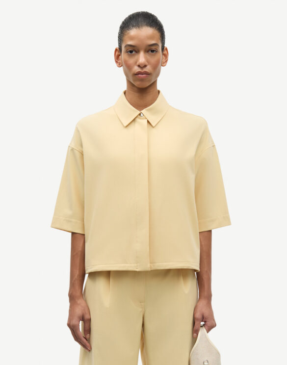 Women Blouses and tops Salulu SS Shirt Straw F26200155-STRAW