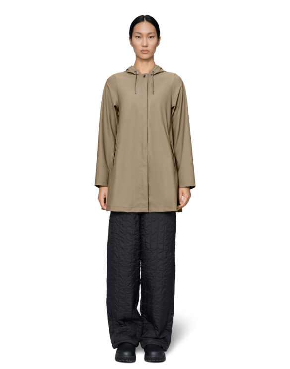 Rains 18050-133 Beige A-Line W Jacket Beige Vihmajakk Naised  Ülerõivad  Vihmajakid