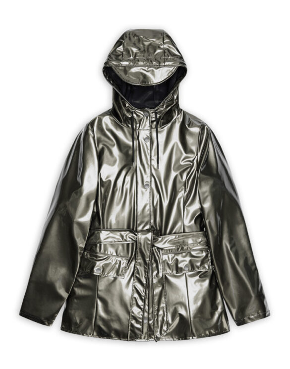 Rains 12100-150 Raven Curve Jacket Raven Women   Outerwear  Rain jackets