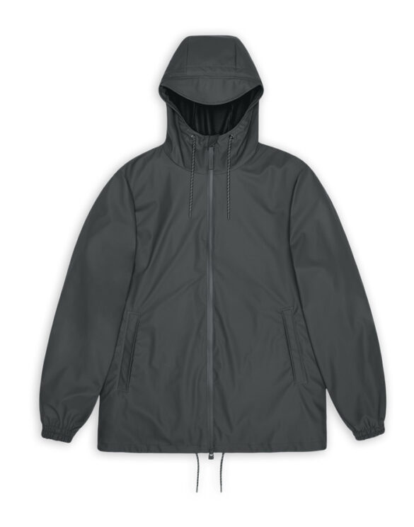 Rains 18370-153 Dark Grey Storm Breaker Dark Grey Men Women  Outerwear Outerwear Rain jackets Rain jackets