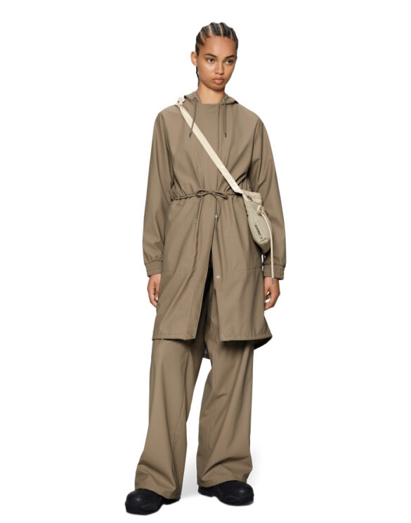 Rains 18550-133 Beige String W Parka Beige Vihmamantel Naised  Ülerõivad  Vihmajakid