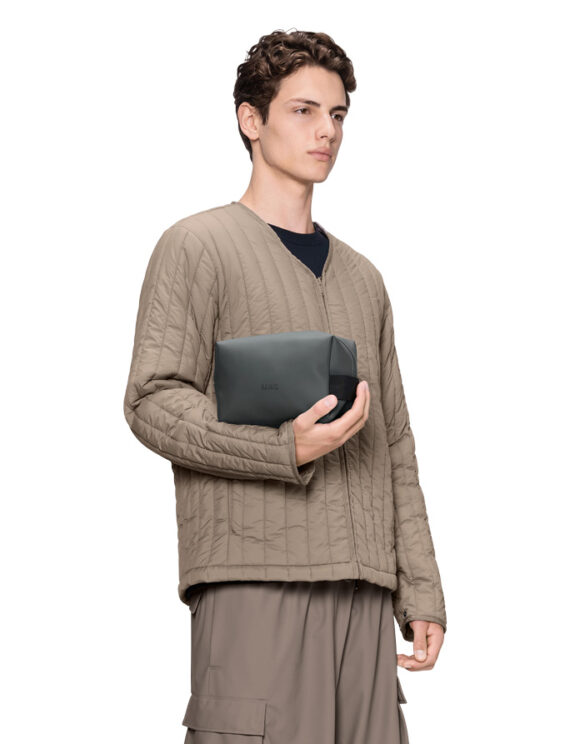 Rains 15580-153 Dark Grey Wash Bag Small Dark Grey Kosmeetikakott   Kotid